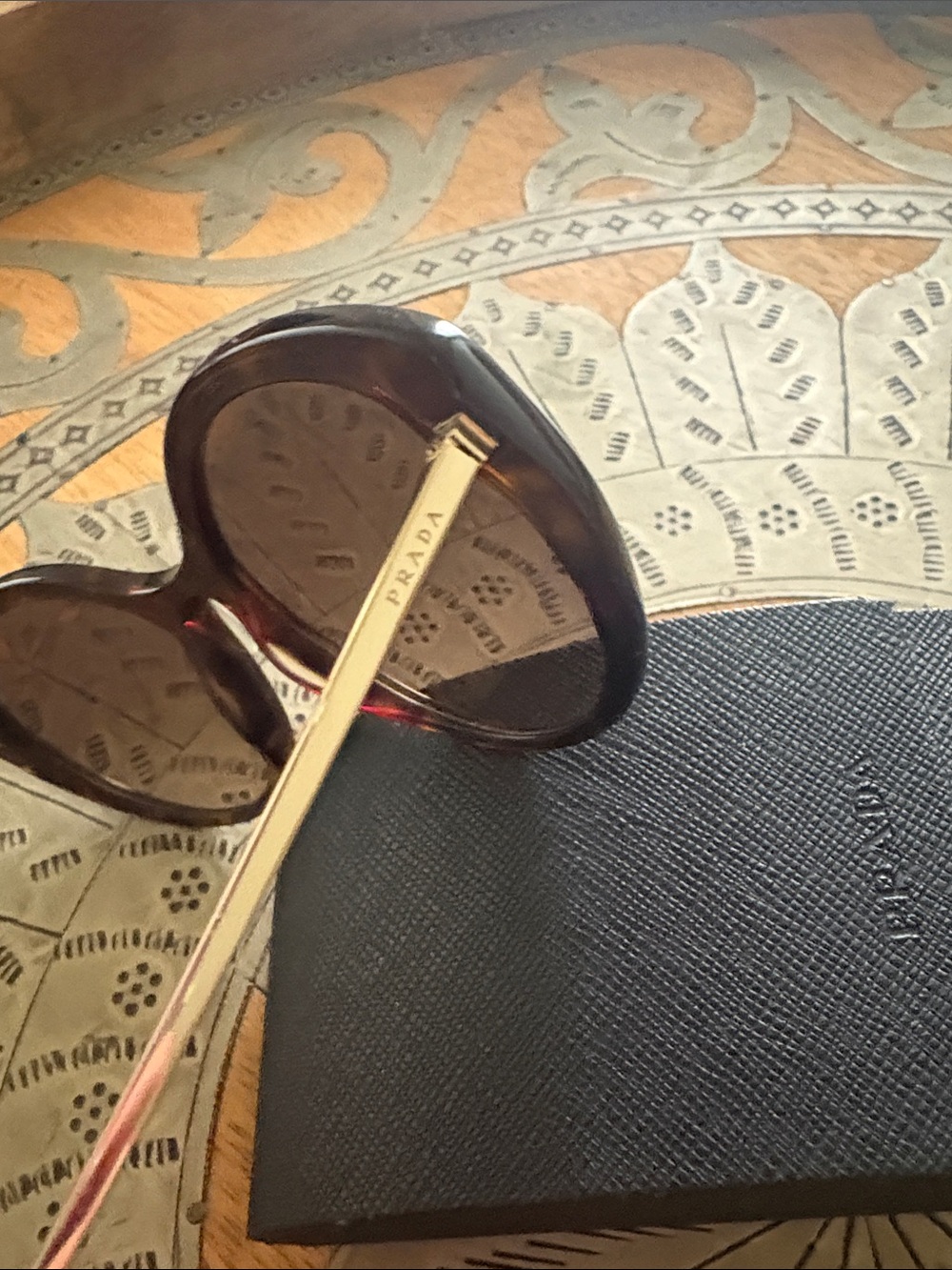 Prada Tortoiseshell Cat-Eye Sunglasses - Brown - Picture 2 of 3